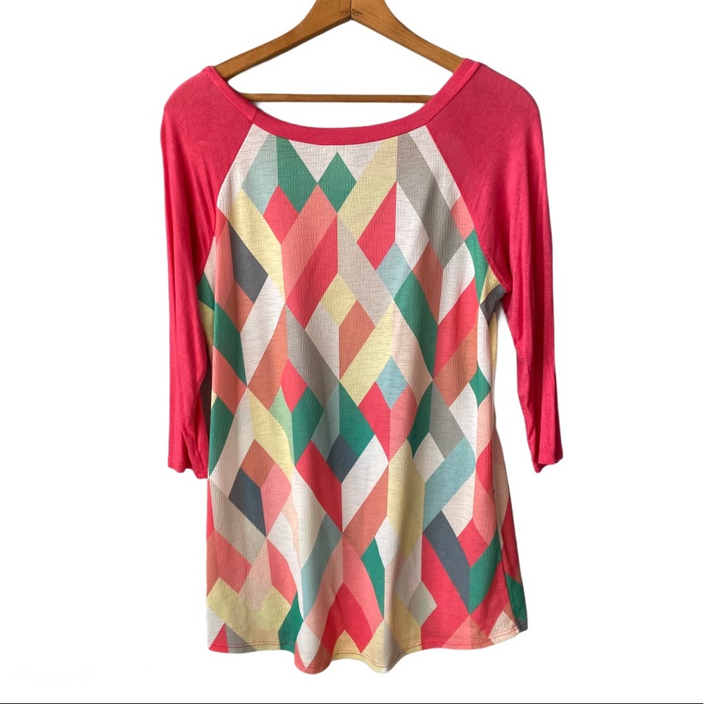 Brenda's Boutique 3/4 Sleeve Tunic Shirt Small - Picture 2 of 4